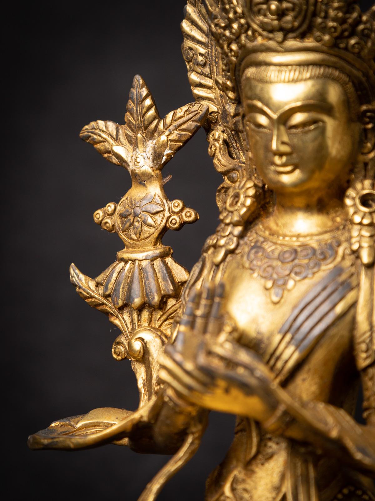 Nepalese New Bronze Nepali Maitreya Buddha Statue - Originalbuddhas