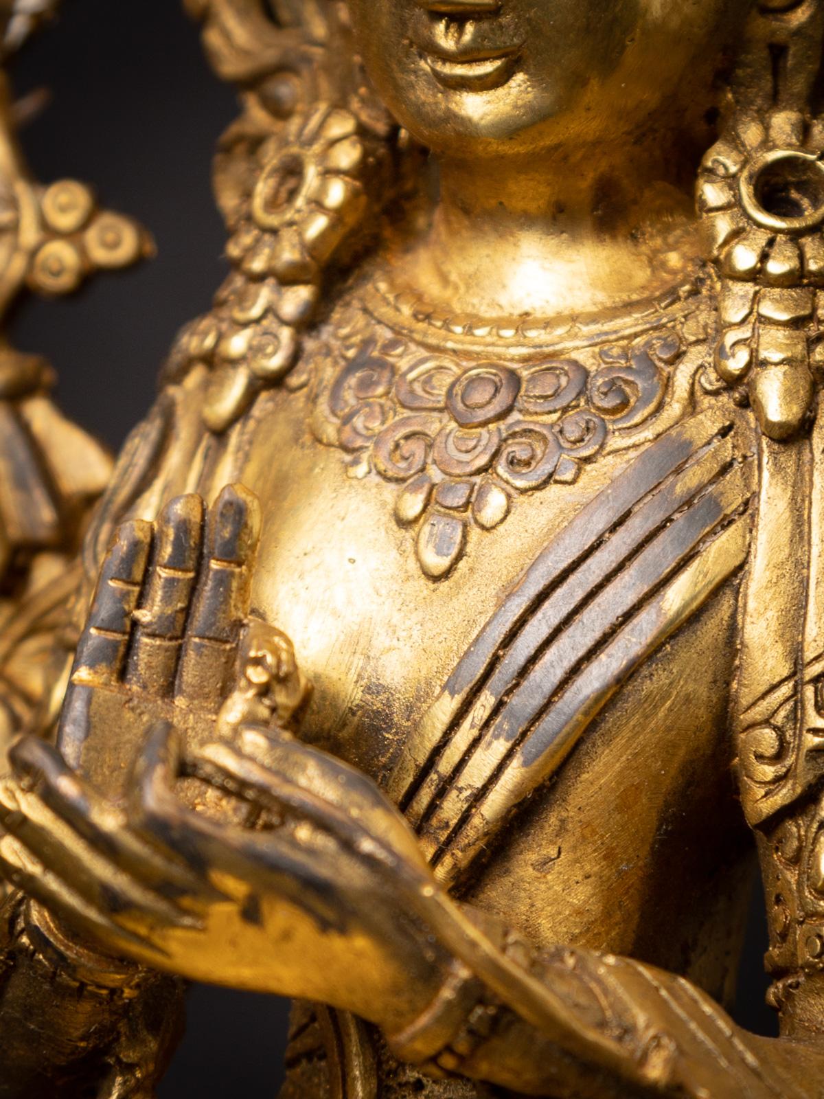 Contemporary New Bronze Nepali Maitreya Buddha Statue - Originalbuddhas