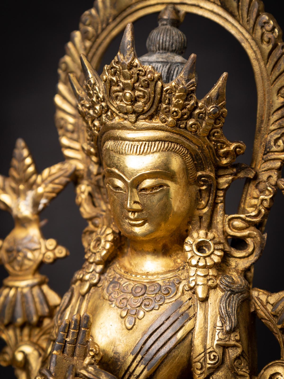 New Bronze Nepali Maitreya Buddha Statue - Originalbuddhas 1