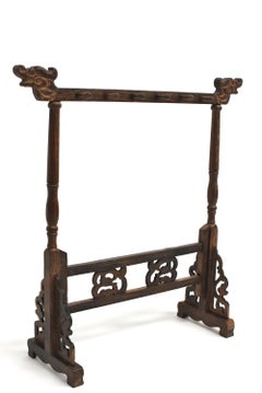 New Brush Stand Solid Wenge Wood Small Holds 12