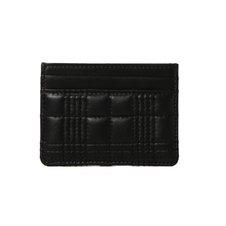 New Burberry Black Lola Quilted Leather Card Holder Wallet For Sale 1