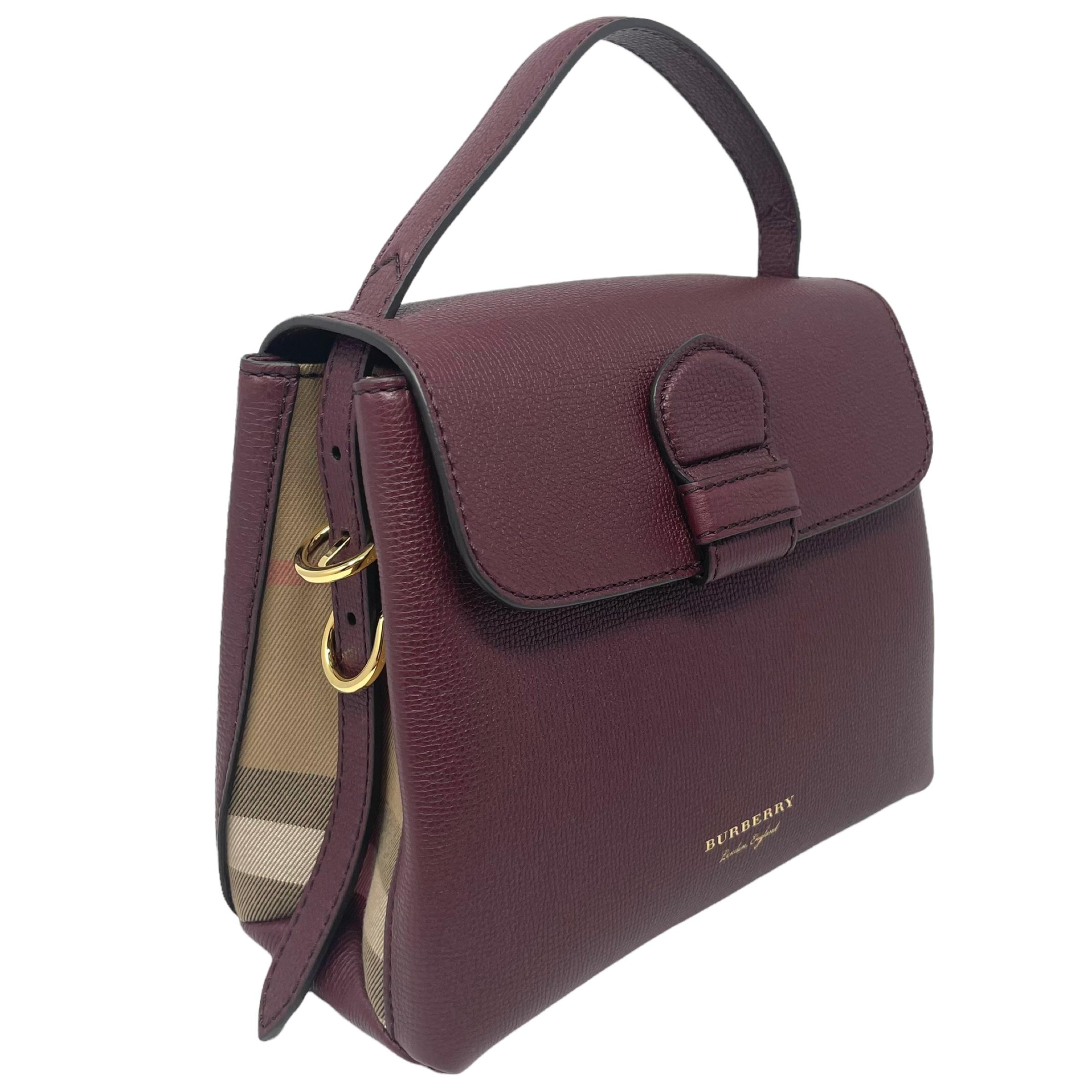 burberry burgundy bag