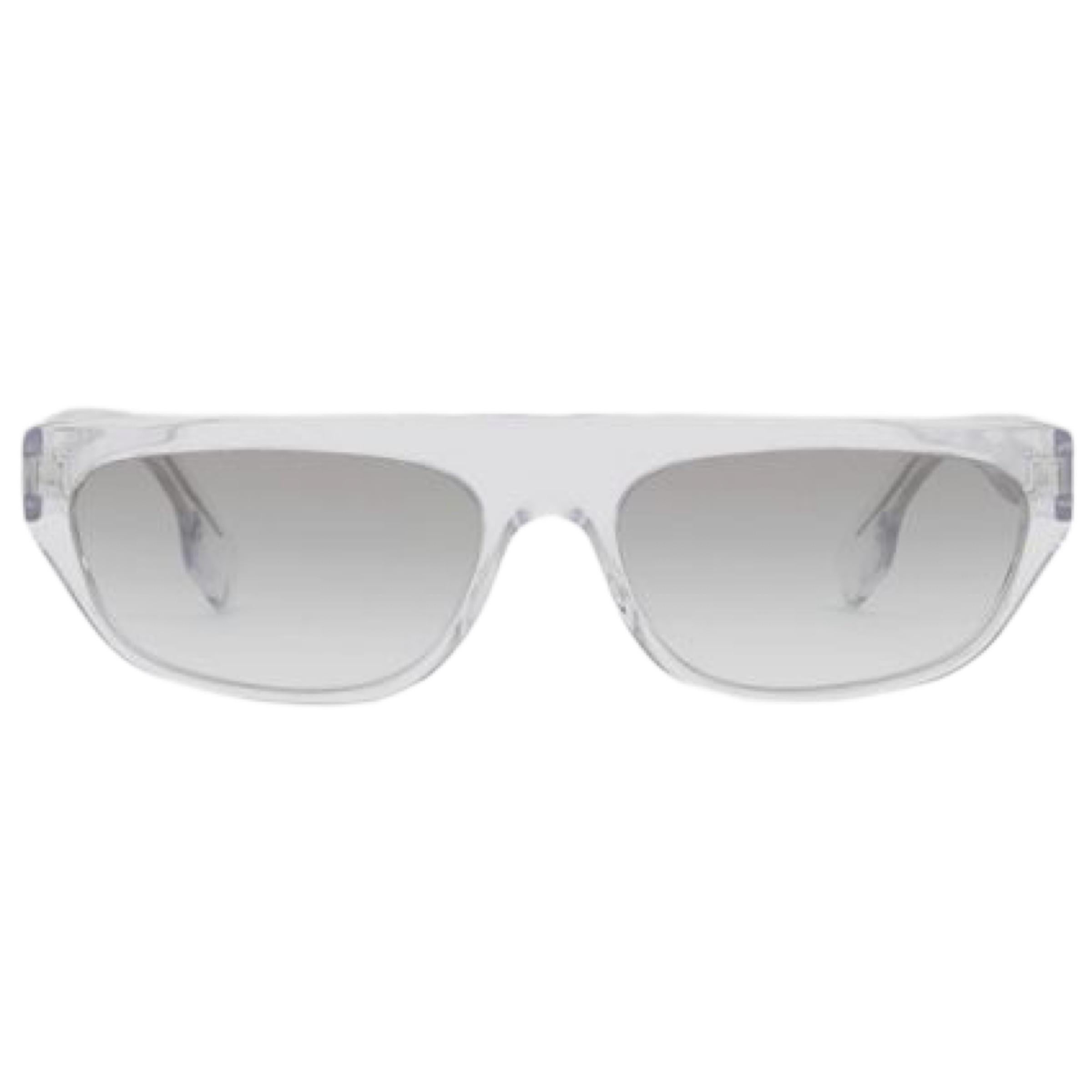 New Burberry Clear Frame Grey Lens Rectangular Sunglasses

Authenticity Guaranteed

DETAILS
Brand: Burberry
Condition: Brand new
Gender: Unisex
Category: Sunglasses
Frame color: Clear
Lens color: Grey
Material: Acetate

Made in Italy
Includes: dust