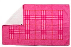 New Burberry Cotton Beach Towel Fuchsia