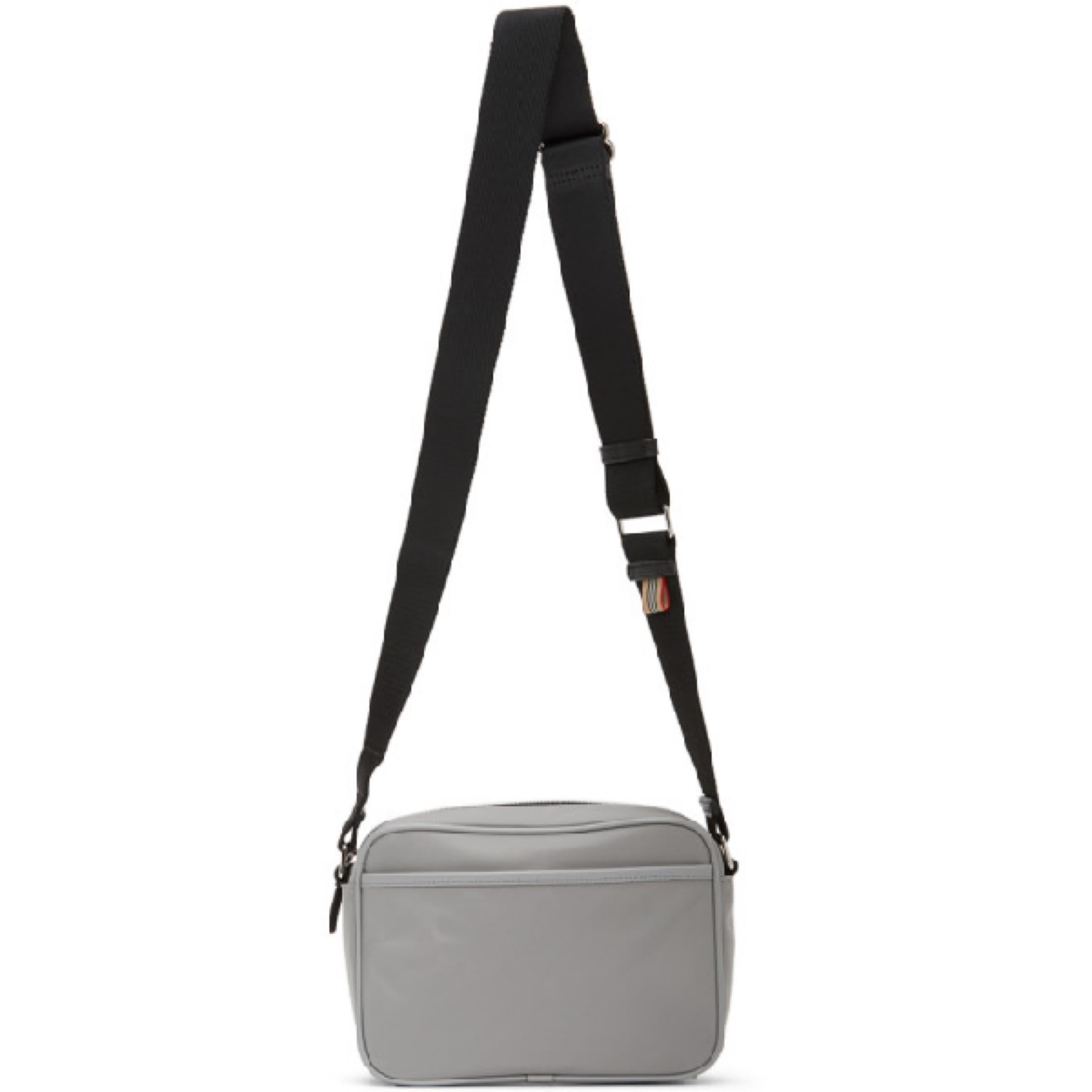 NEW Burberry Gray Horseferry Print Econyl Crossbody Bag 2