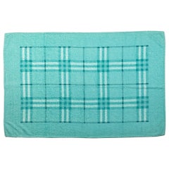 Used New Burberry New Turquoise Cotton Towel