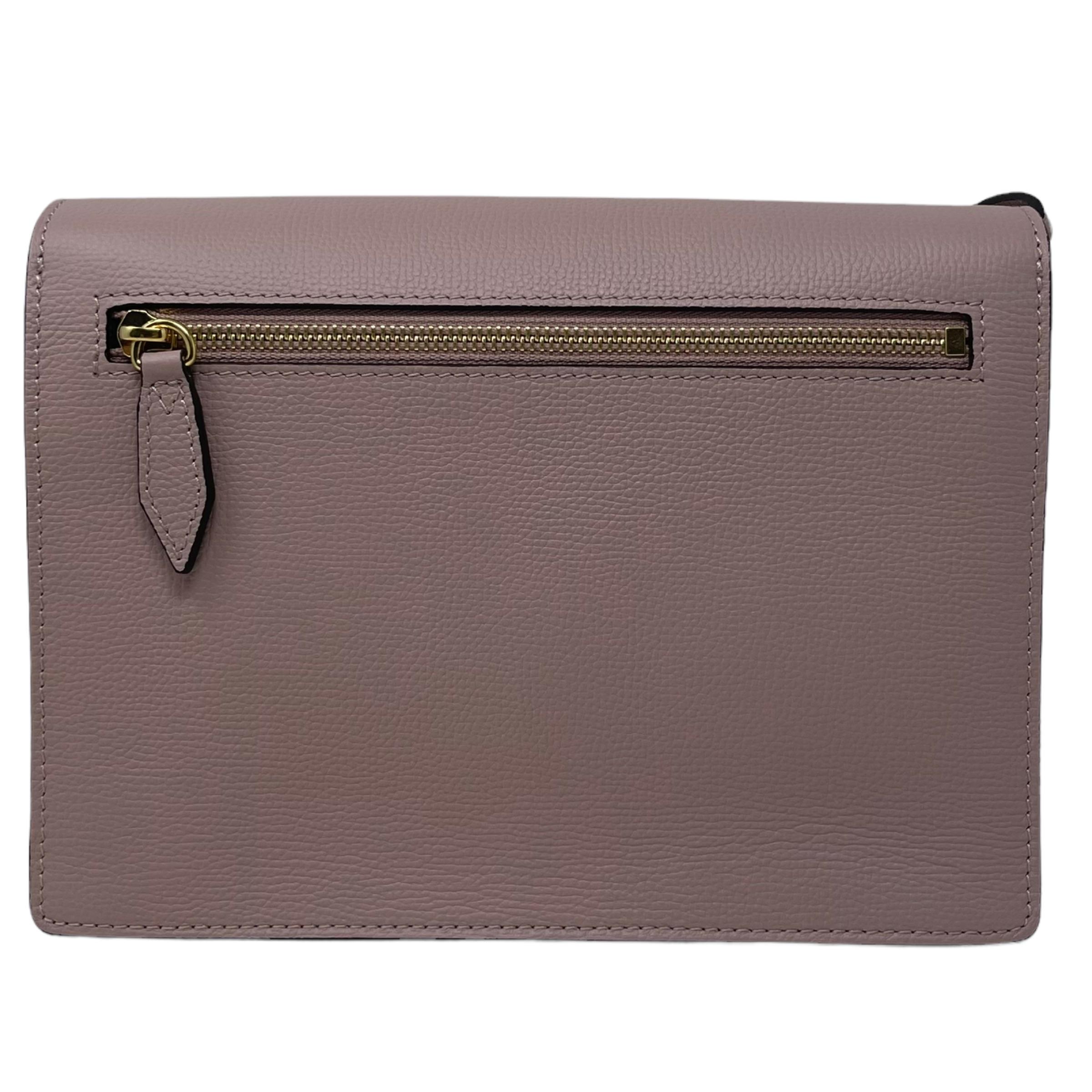 NEU Burberry Rosa Derby House Karo Leder Crossbody Tasche Damen im Angebot