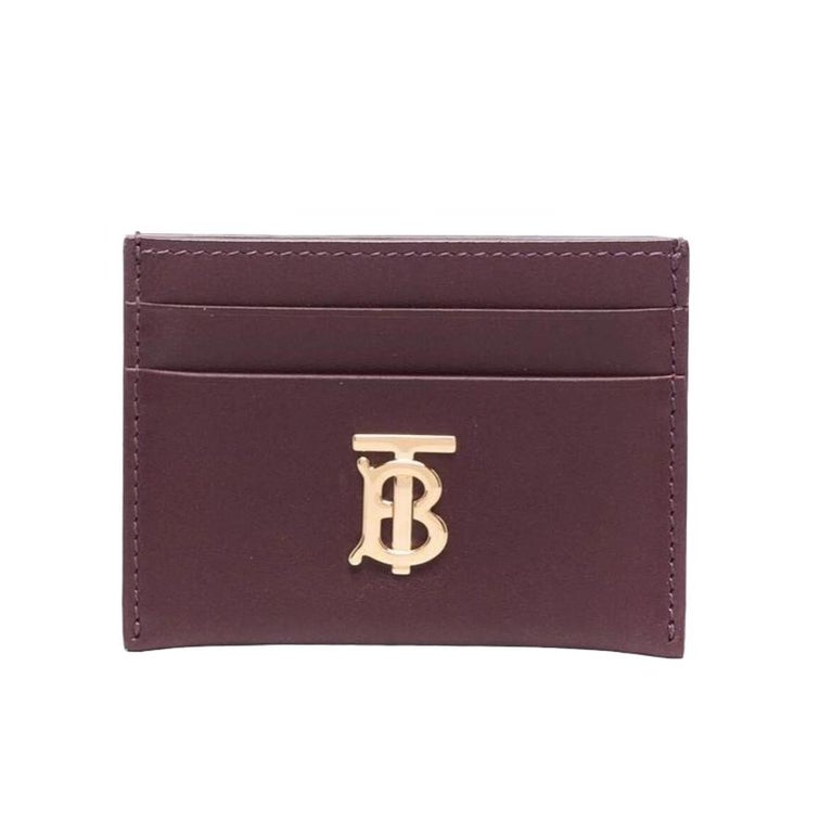 Burberry Logo-Plaque Leather Cardholder