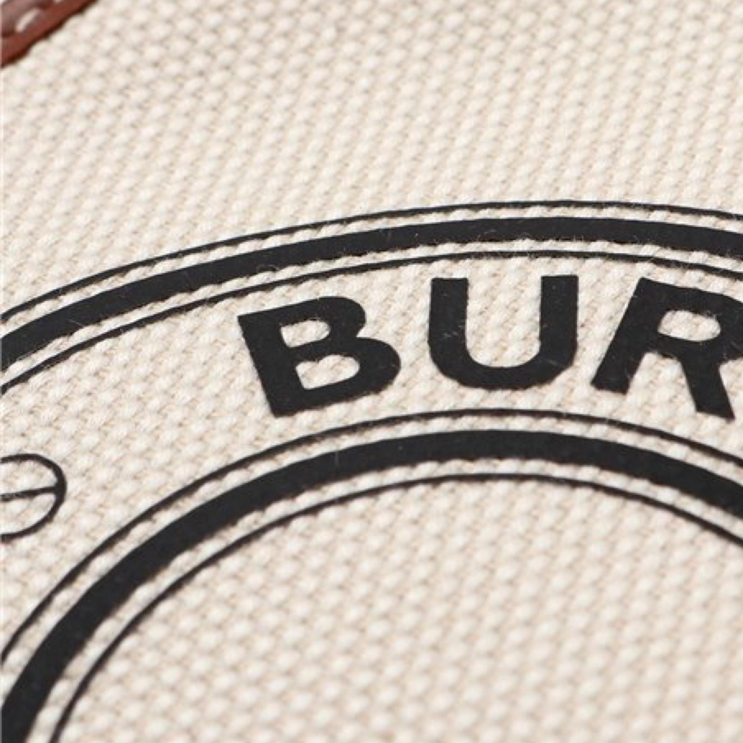 NEW Burberry White Printed Logo Mini Canvas Flat Crossbody Bag For Sale 13