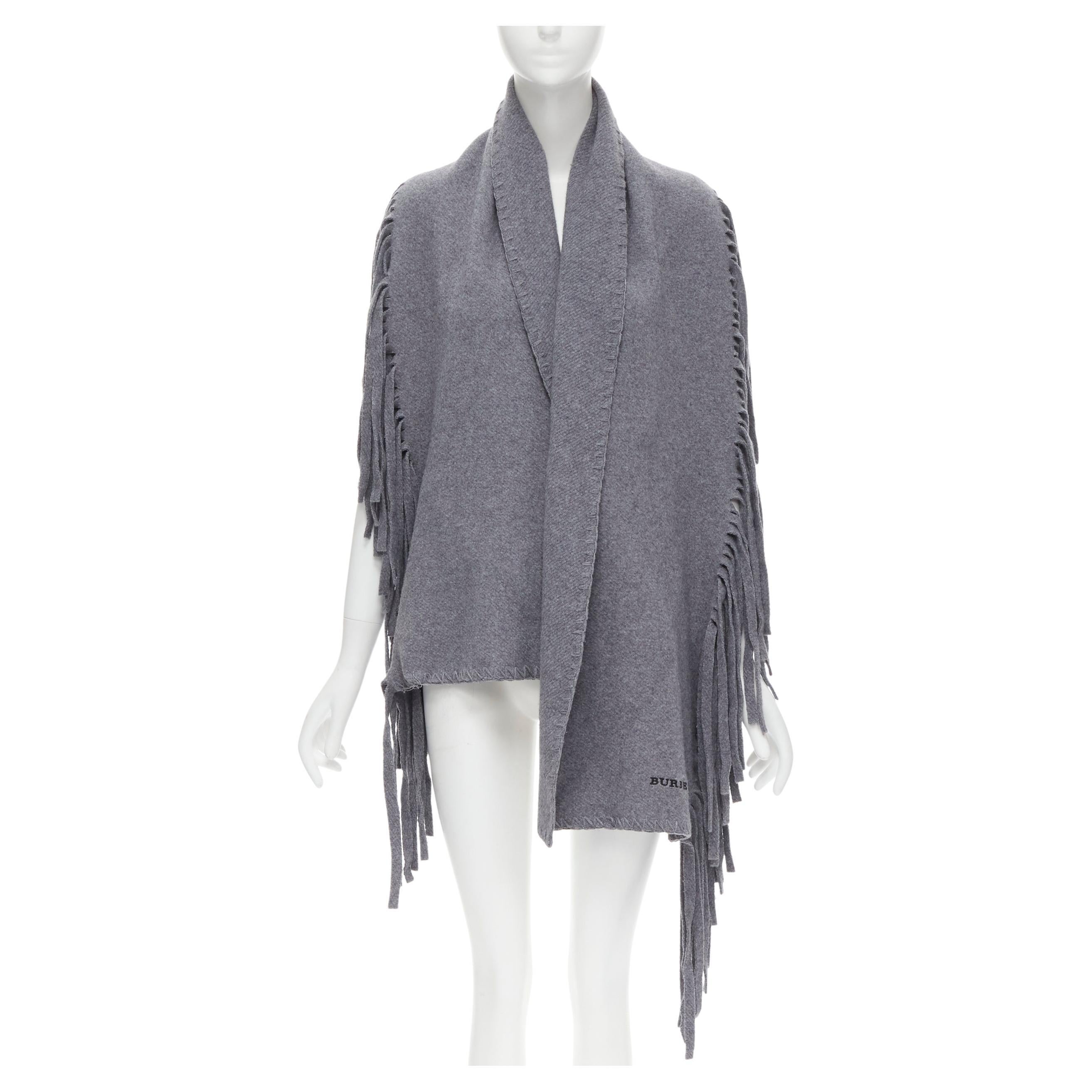 WOMEN FASHION Accessories Shawl Golden Gray/Golden Single discount 71% NoName Gray scarf with fringes 