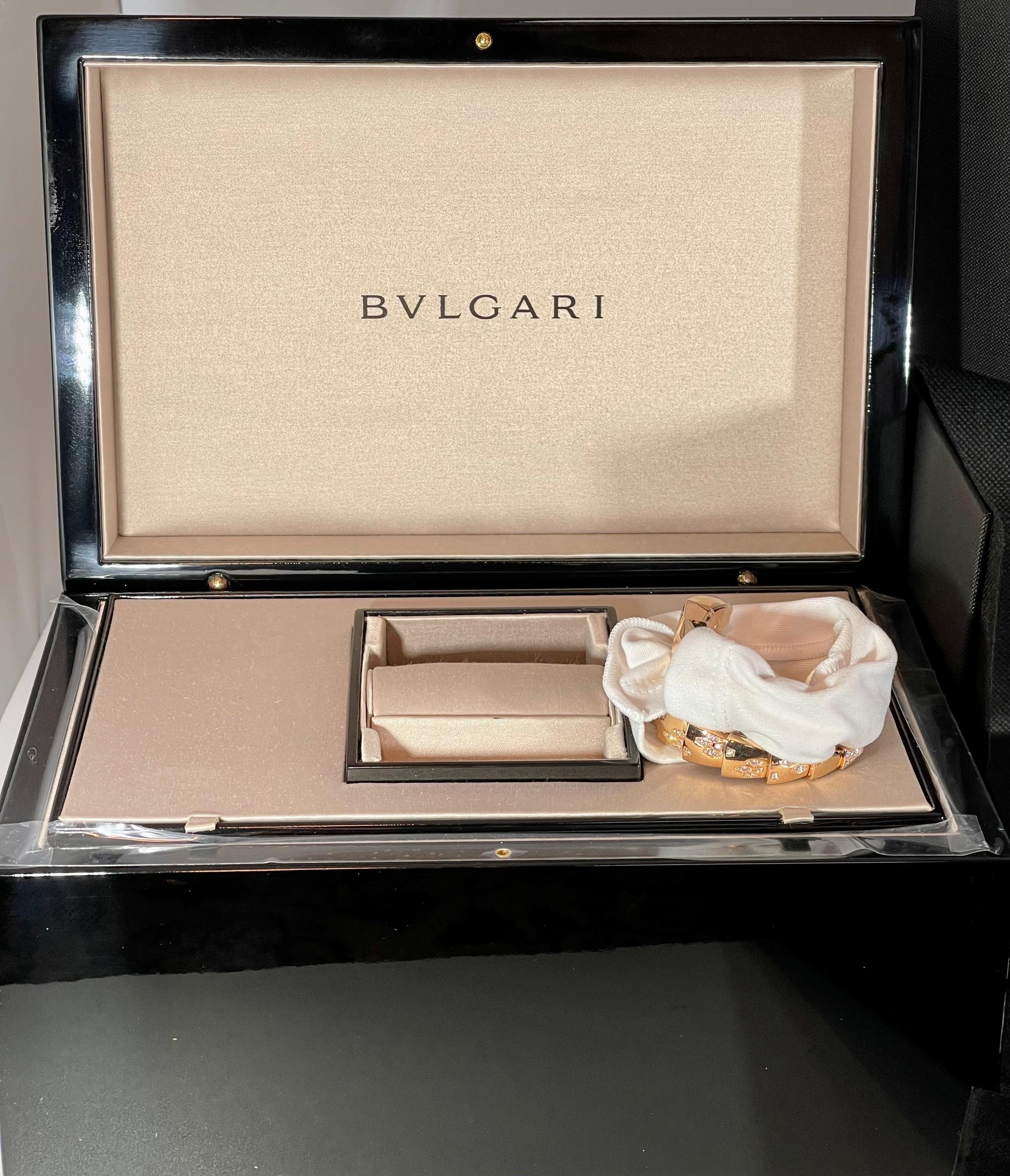 New Bvlgari Tubogas Serpenti Scaglie Ladies SPP26WGD1GD11T Watch with Box +Paper For Sale 3