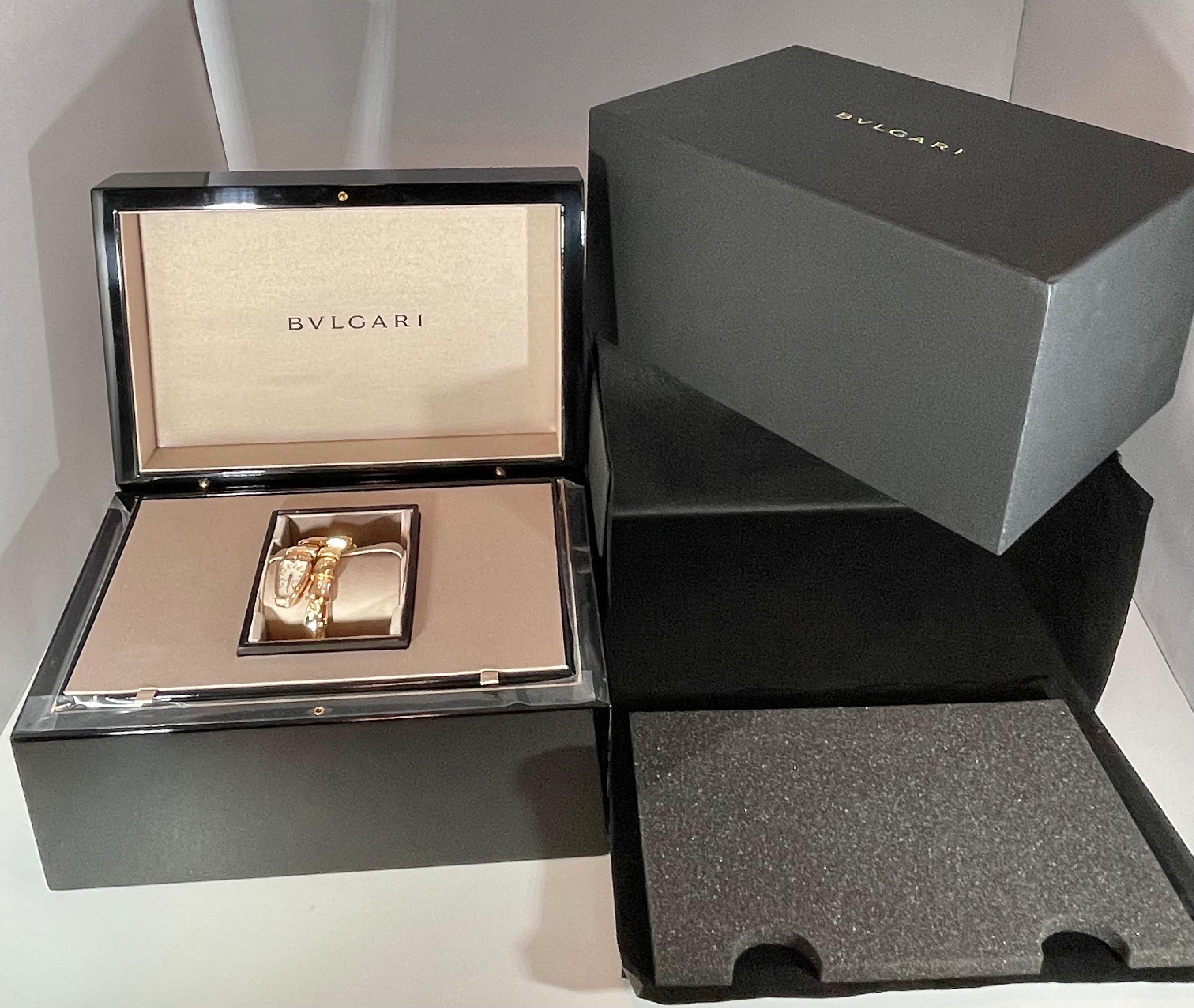 New Bvlgari Tubogas Serpenti Scaglie Ladies SPP26WGD1GD11T Watch with Box +Paper For Sale 1