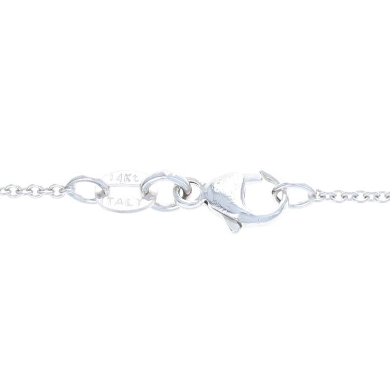 Kabelkette, 14k Weißgold Lobster-Krallenverschluss Damen 2