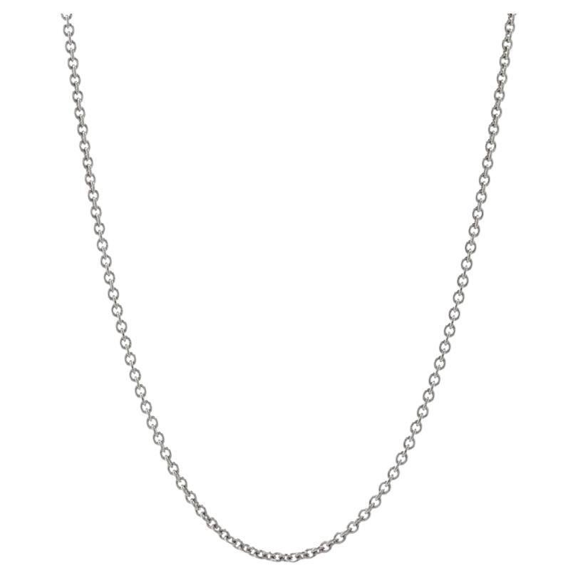 Cable Chain Necklace, 950 Platinum Lobster Claw Clasp