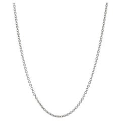 Cable Chain Necklace, 950 Platinum Lobster Claw Clasp