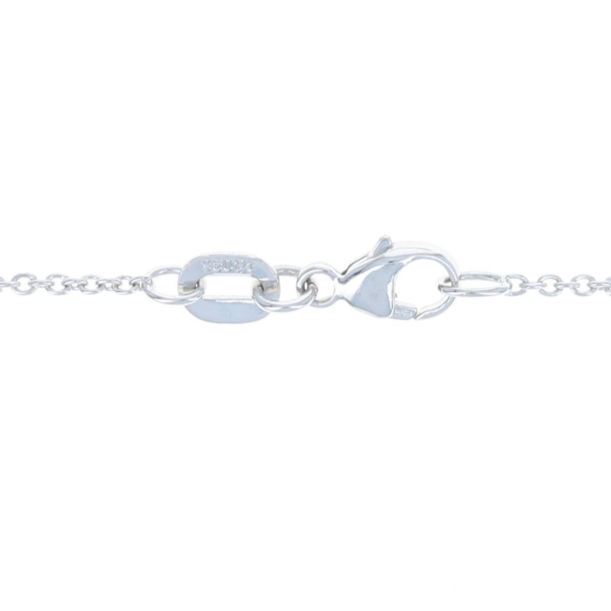 New Cable Chain Necklace, 950 Platinum Lobster Claw Clasp 1