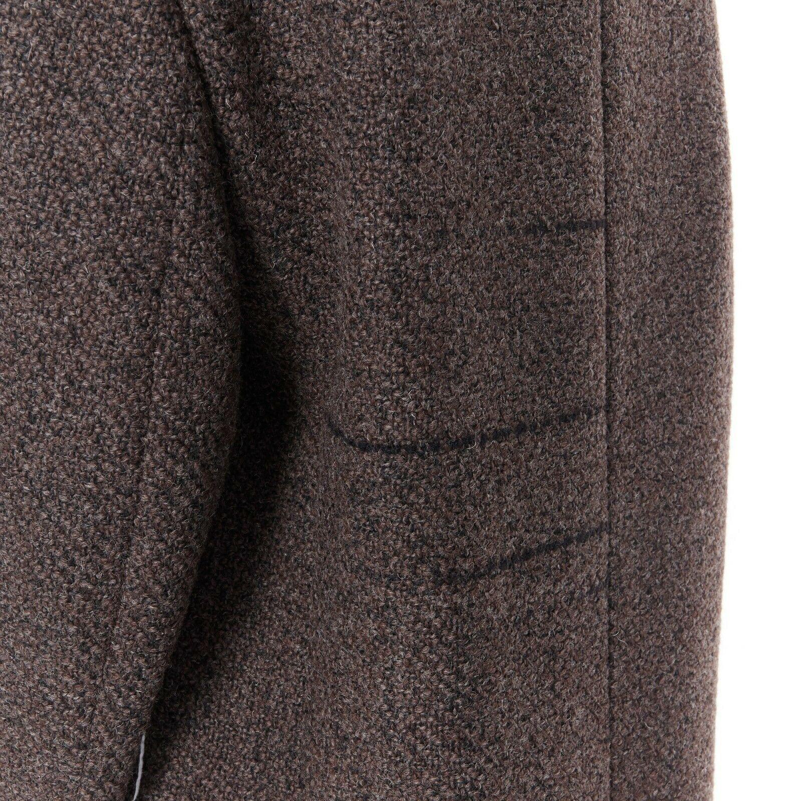 new CALVIN KLEIN RAF SIMONS AW18 runway oversize wool boucle coat US2 IT38 XS 3