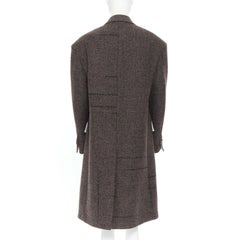new CALVIN KLEIN RAF SIMONS AW18 runway oversize wool boucle coat US2 IT38 XS