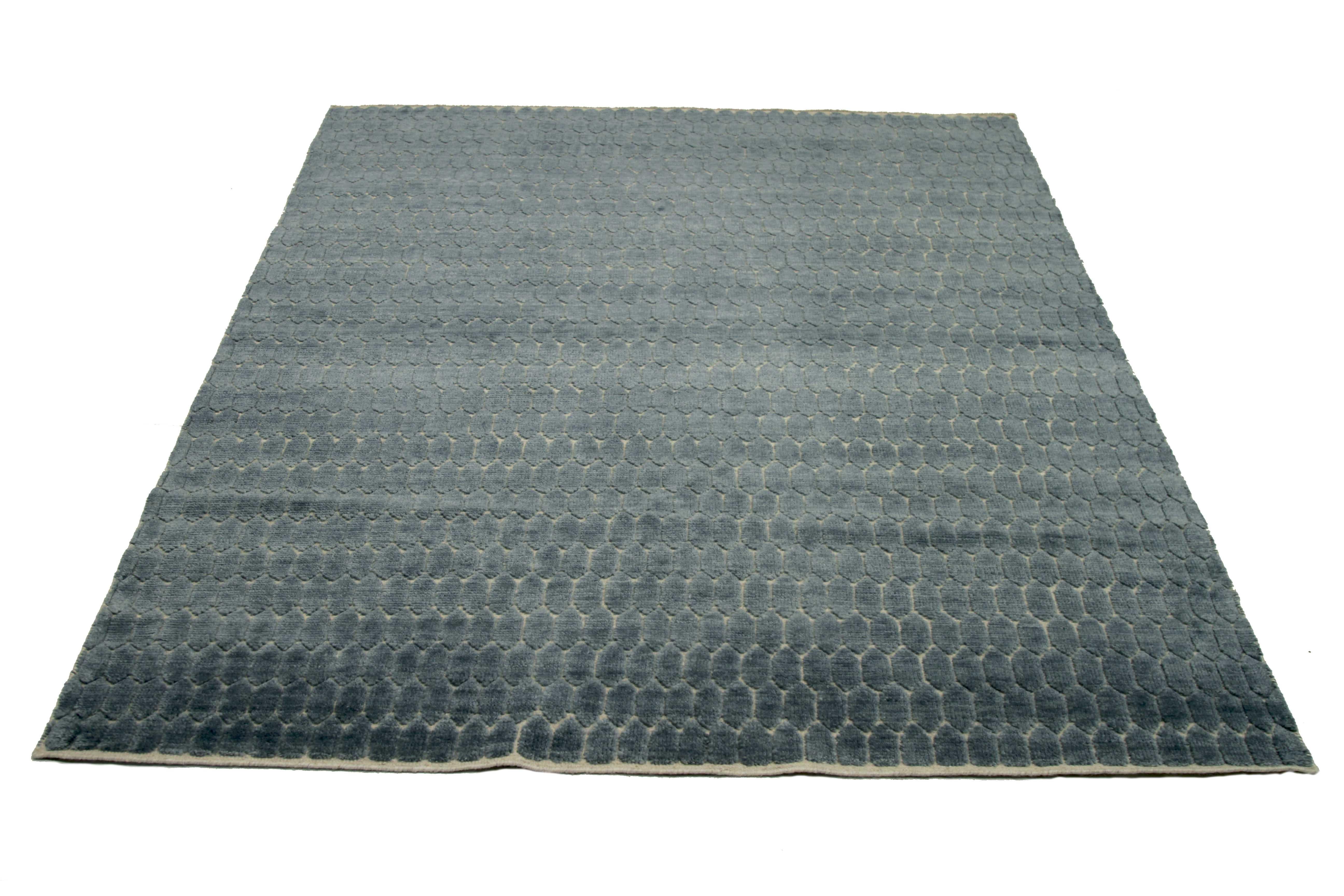 New area rug handwoven from the finest sheep’s wool. It’s colored with all-natural vegetable dyes that are safe for humans and pets. It has a nice 6’ x 8’ dimension that works perfectly in small to medium-sized rooms. 

Cameron collection is our