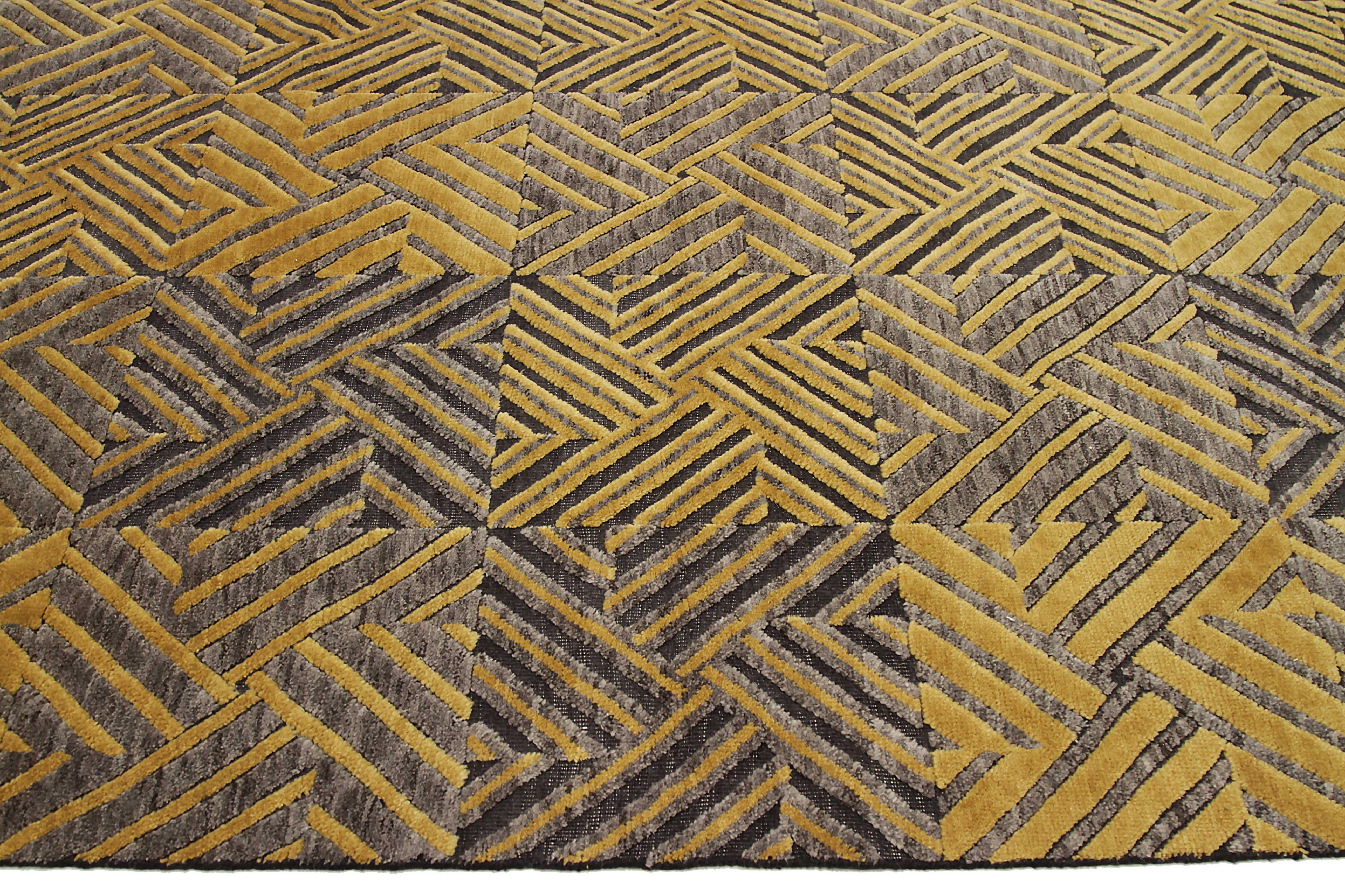 Neuer Teppich aus der Cameron-Kollektion mit modernen Design-Mustern und Farben (Moderne) im Angebot