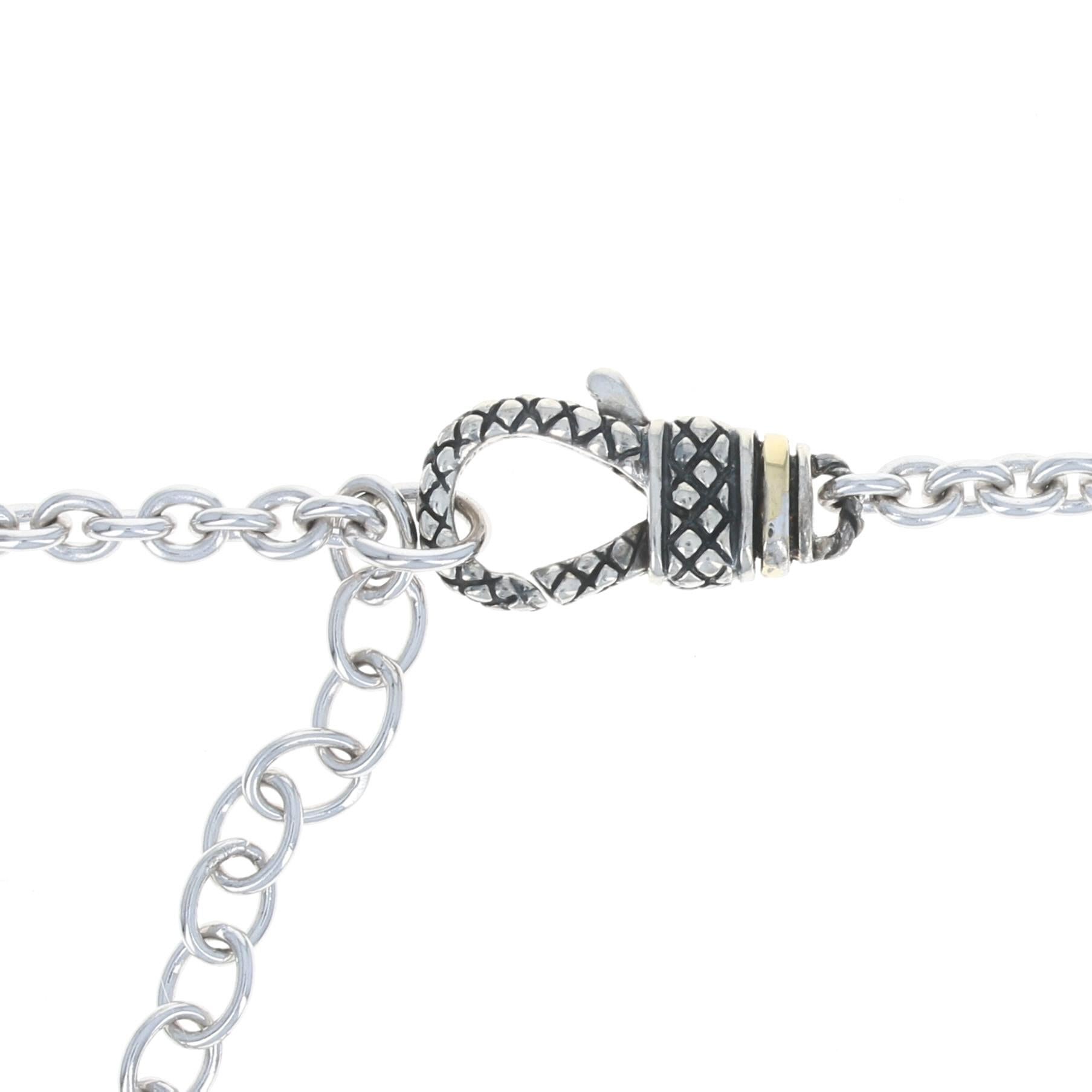 Kandelaber Türkis Doublet Anhänger Kette Sterling Silber 18k Gold ACP13002TQ Damen