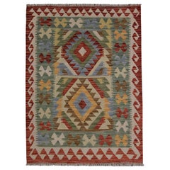 New Carpet Traditional Oriental Kilim Rug Handmade Wool Green Rug