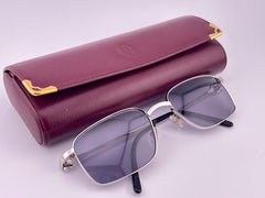 New Cartier Dreamer 54mm Brushed Platine Plated Grey Lenses Sunglasses France