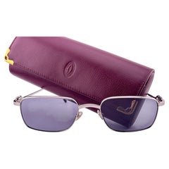 New Cartier Dreamer 54mm Brushed Platine Plated Grey Lenses Sunglasses France