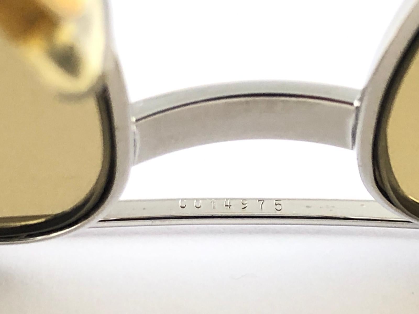 New Cartier Platinum 62mm Vendome Gold Mirror Sunglasses France 18k 1983 7