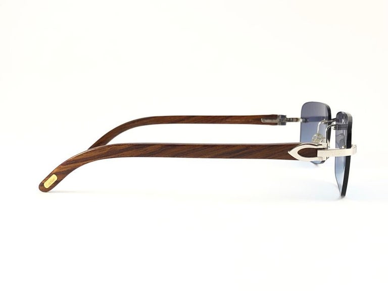 Lunette cartier cheap homme bois