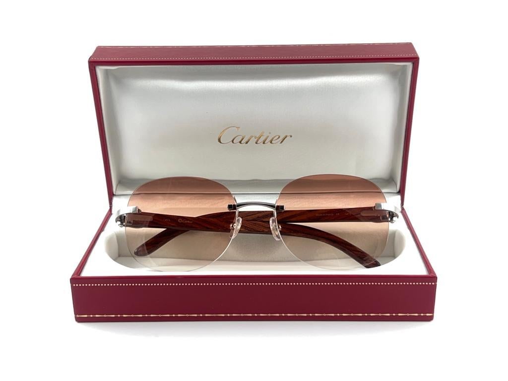 New Original Cartier Sunglasses with carved 