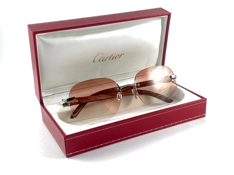 Lunette cartier en bois best sale