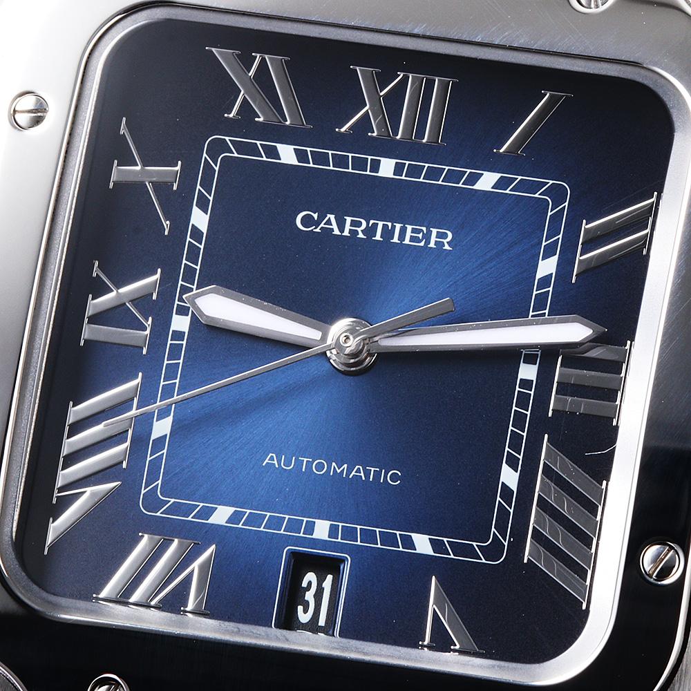 New Cartier Santos de Cartier LM WSSA0030 Men's Watch - Modern Elegance & Style In New Condition In Holtsville, NY