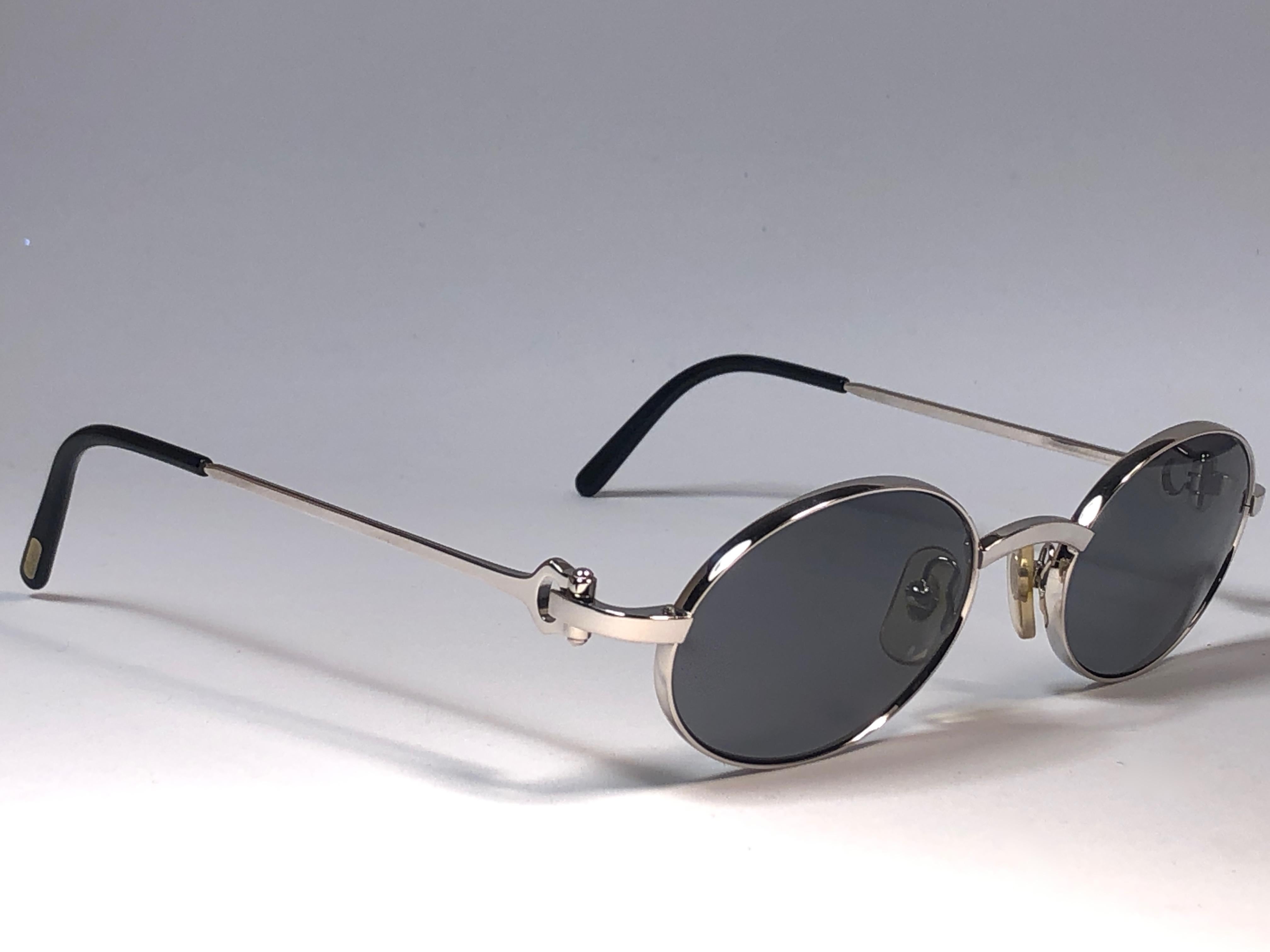 Nouveau Cartier Spider 50mm Platine Plated Grey Lenses Lunettes de soleil France 6