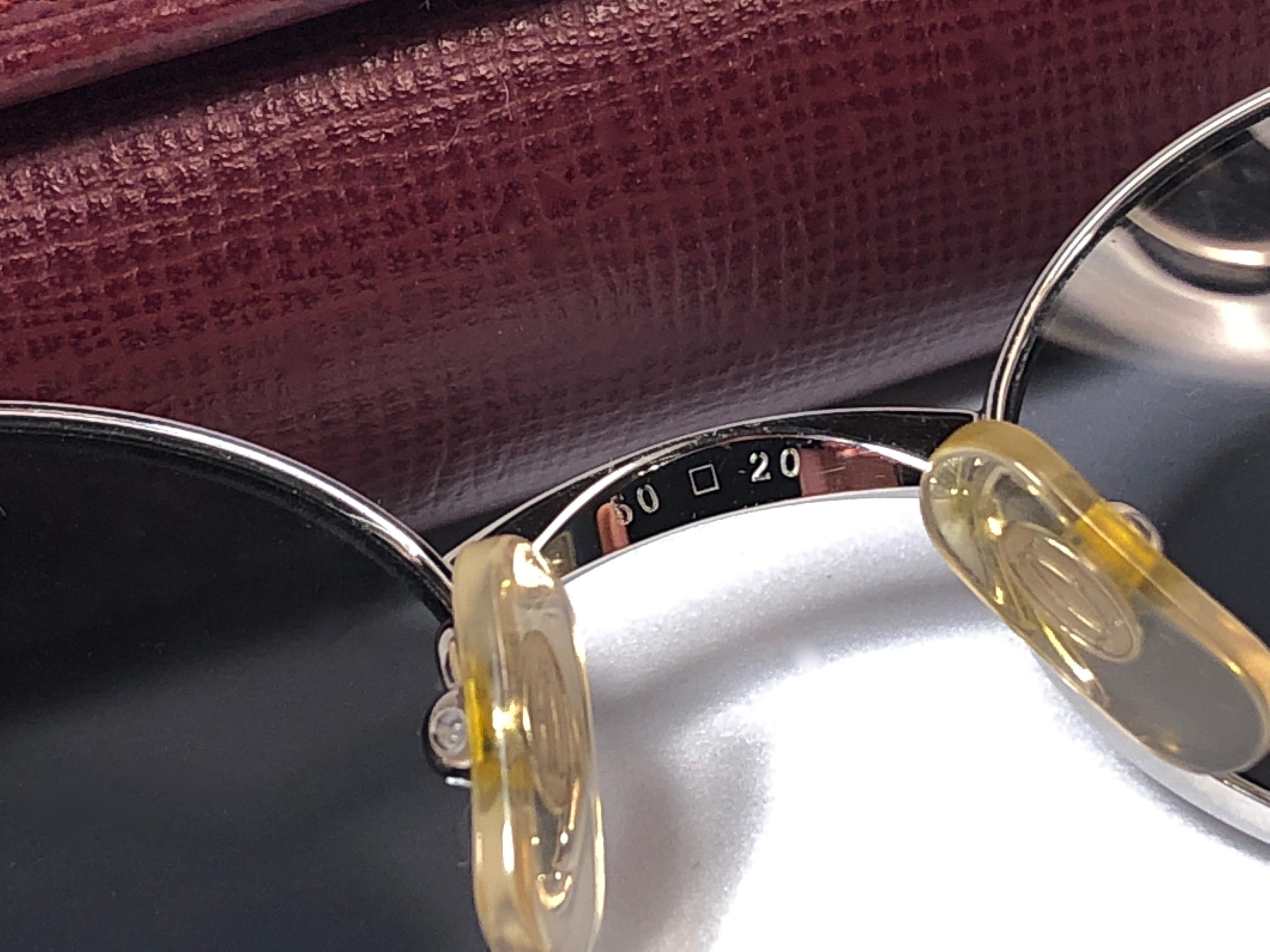 Nouveau Cartier Spider 50mm Platine Plated Grey Lenses Lunettes de soleil France 2