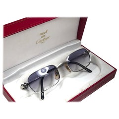 New Cartier Temper 48mm Brushed Platine Plated Sunglasses France