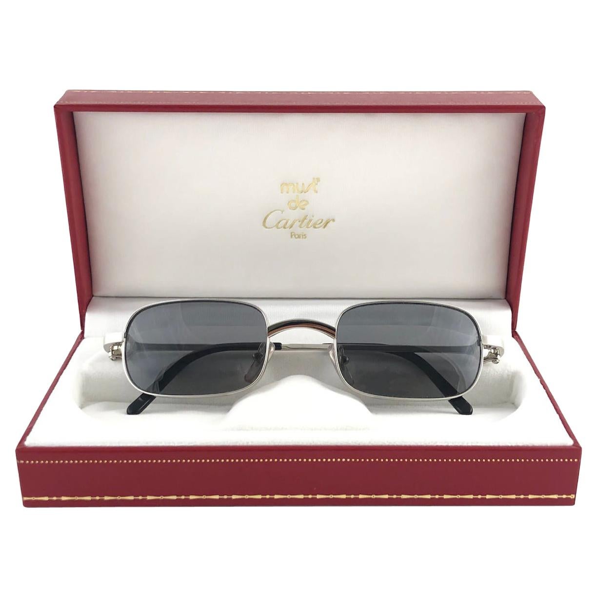 New Cartier Temper 50mm Platine Plated Sunglasses France
