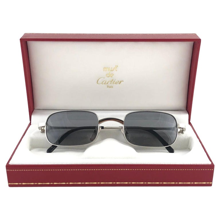 New Cartier Temper 50mm Platine Plated Sunglasses France at 1stDibs ...