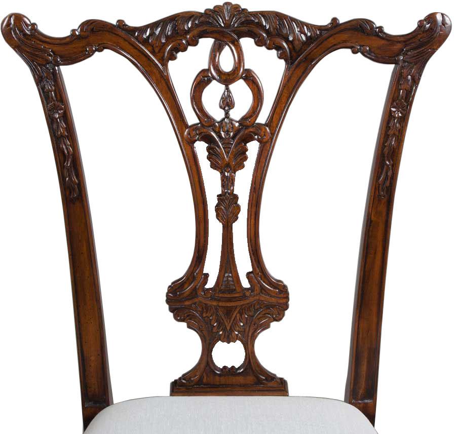 Philippine New Carved Solid Mahogany Ball and Claw Foot Set of Ten Dining Room Chairs For Sale