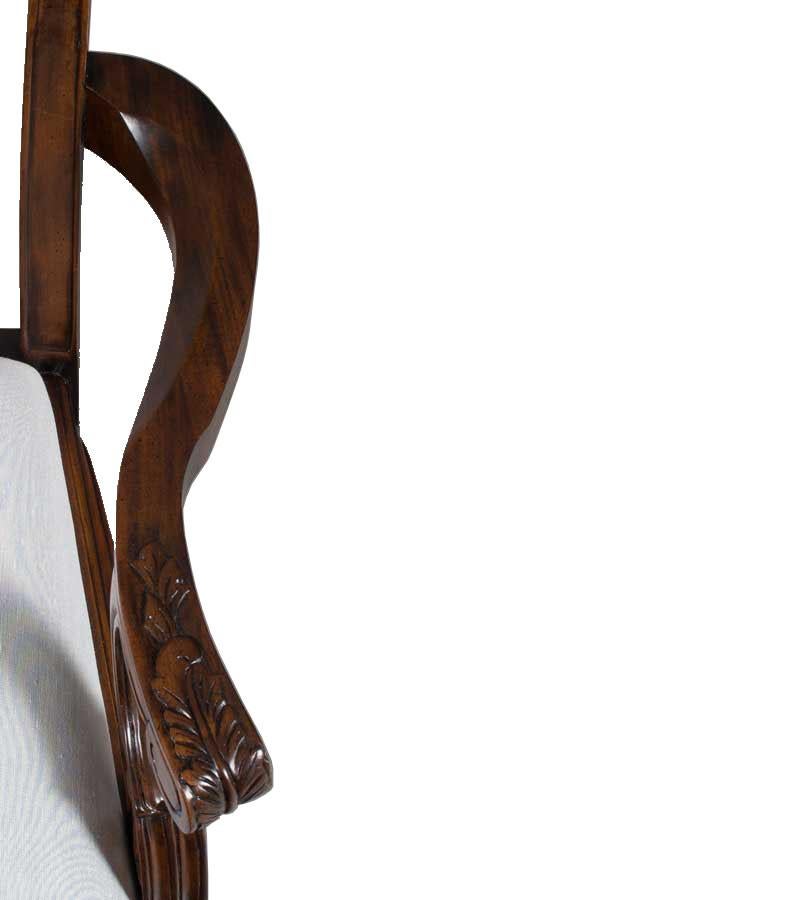 New Carved Solid Mahogany Ball and Claw Foot Set of Ten Dining Room Chairs For Sale 2