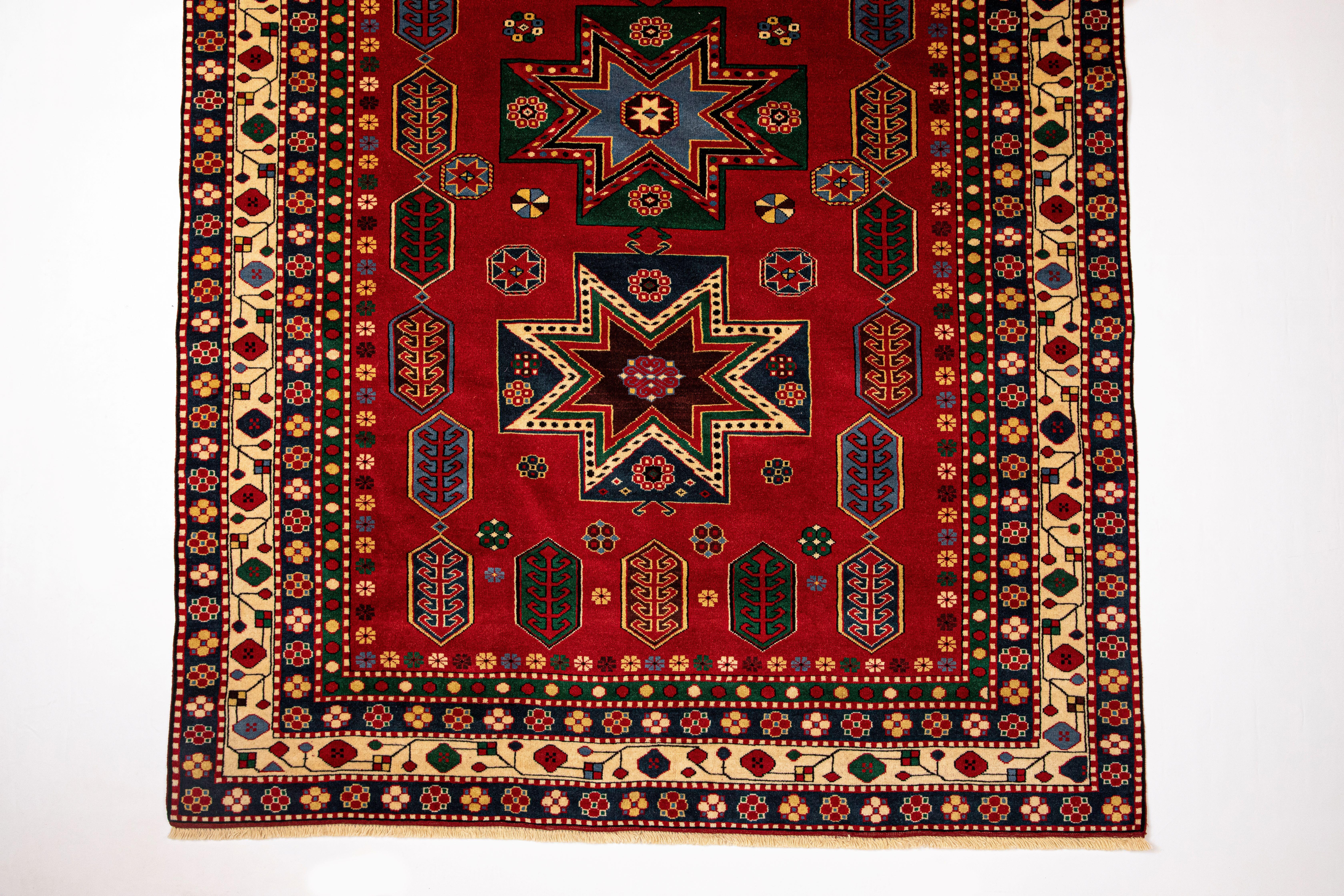 New Caucasian Karbagh Kazak Handmade Excellence, Special Museum Edition  For Sale 3