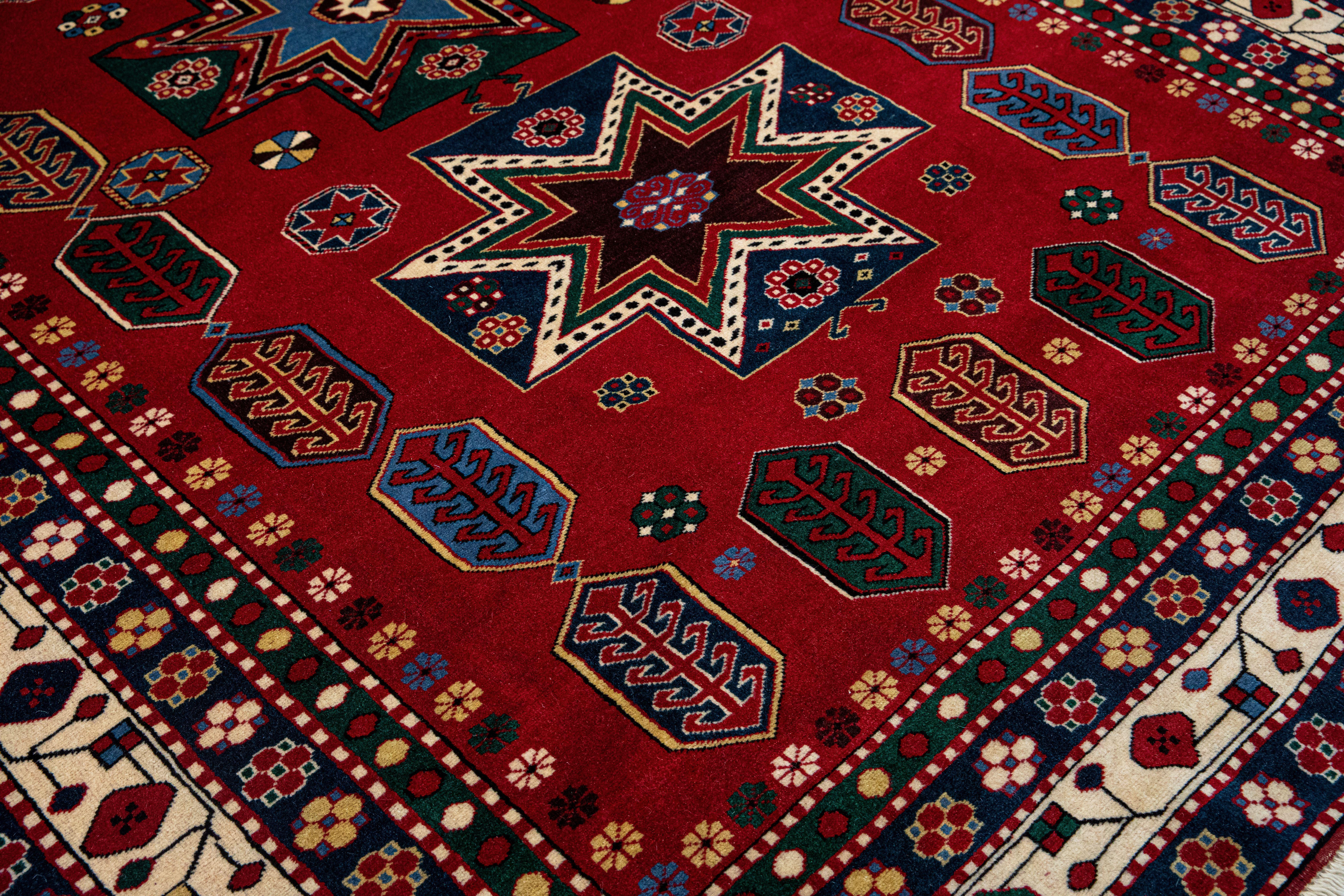 Nouveau Karbagh Kazak Handmade Excellence, édition spéciale du musée  en vente 6