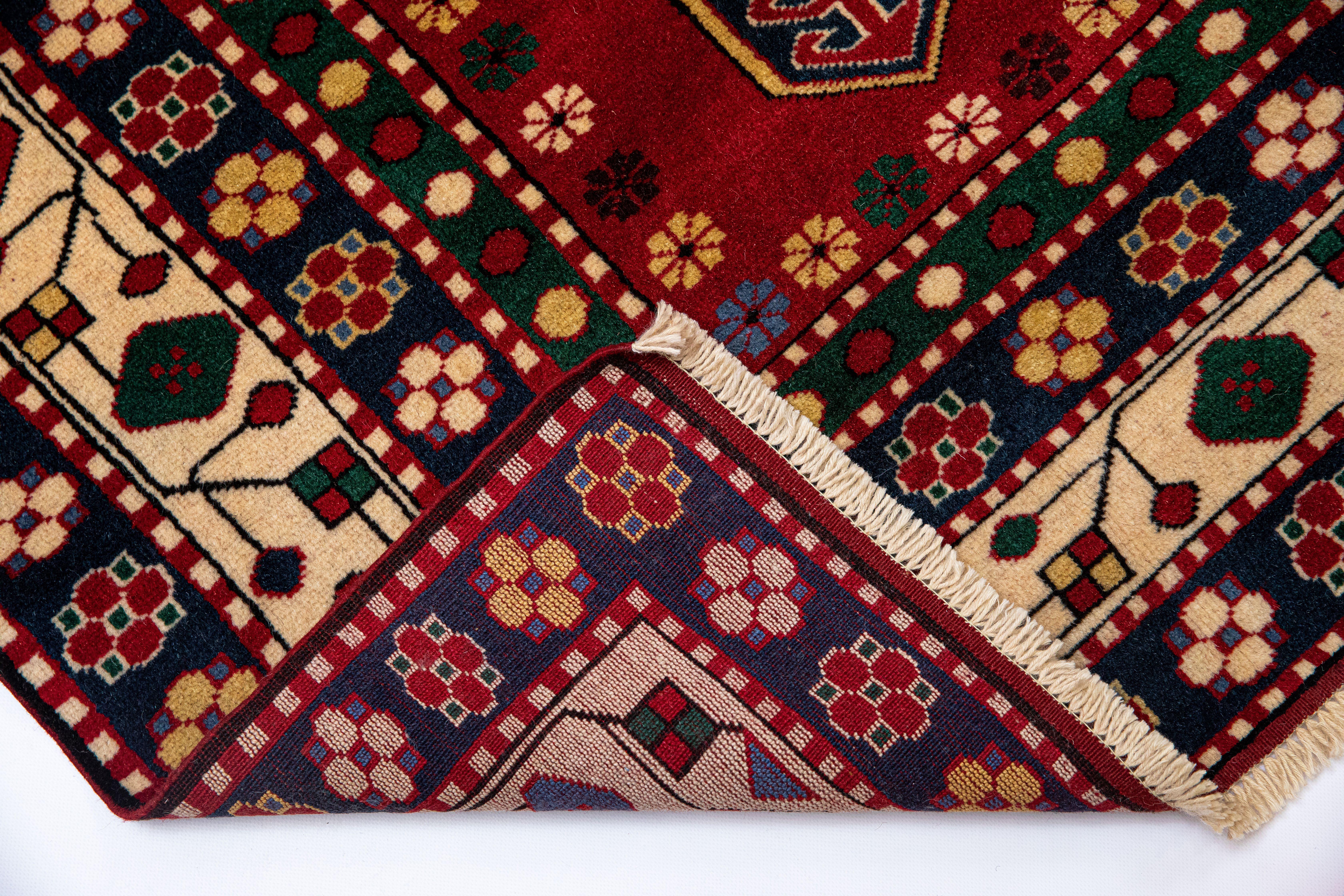 New Caucasian Karbagh Kazak Handmade Excellence, Special Museum Edition  For Sale 8
