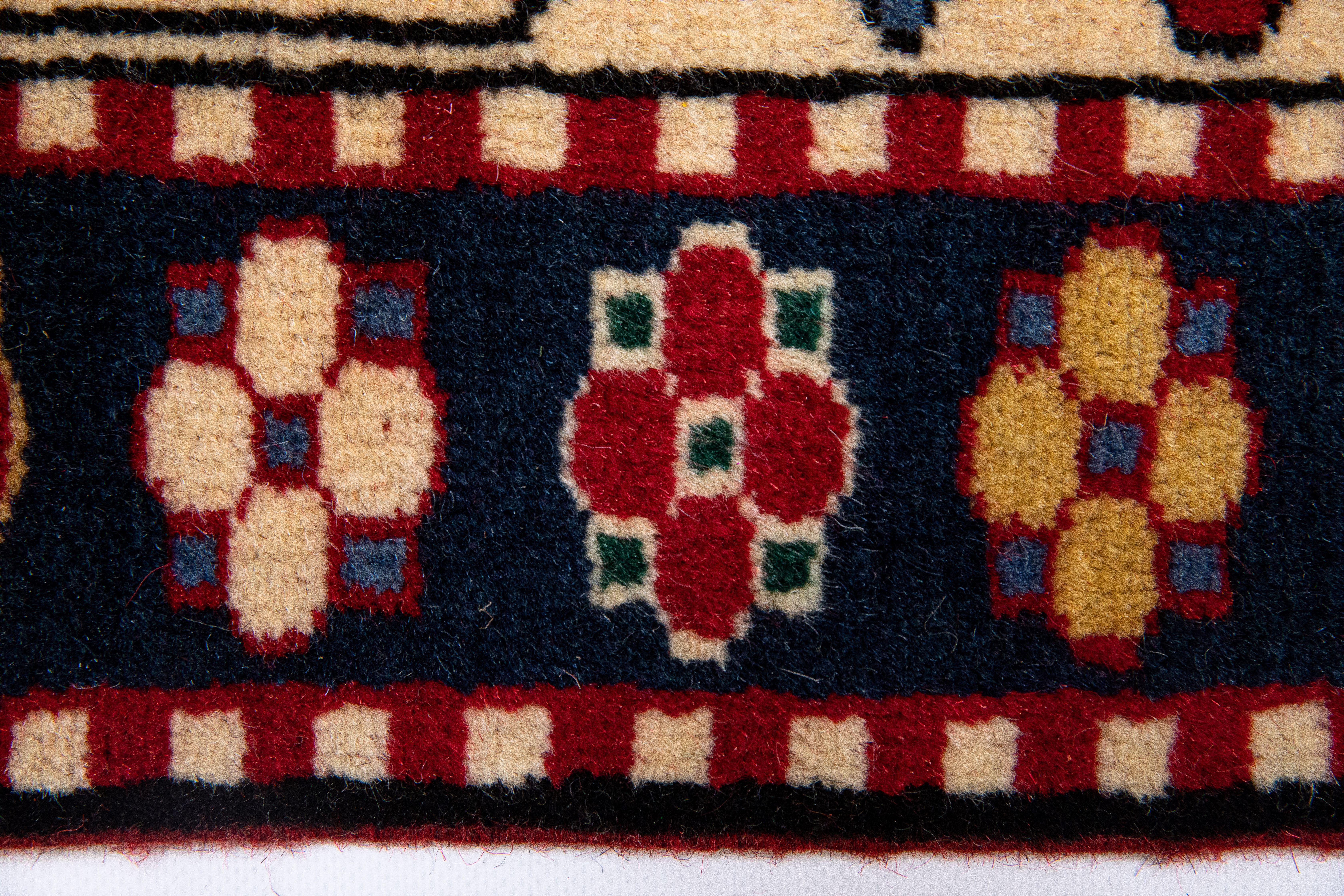 Hand-Knotted New Caucasian Karbagh Kazak Handmade Excellence, Special Museum Edition  For Sale