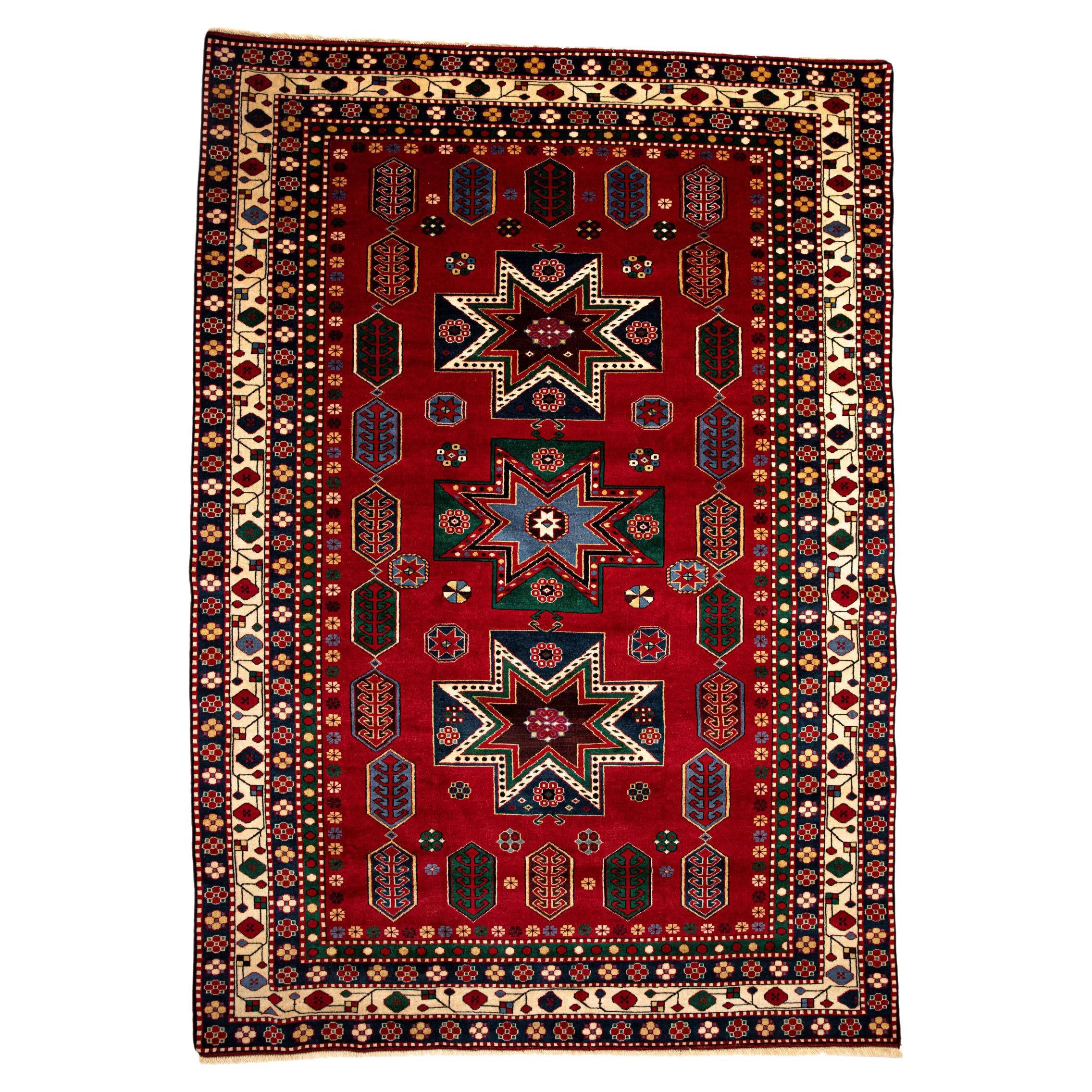 New Caucasian Karbagh Kazak Handmade Excellence, Special Museum Edition  For Sale