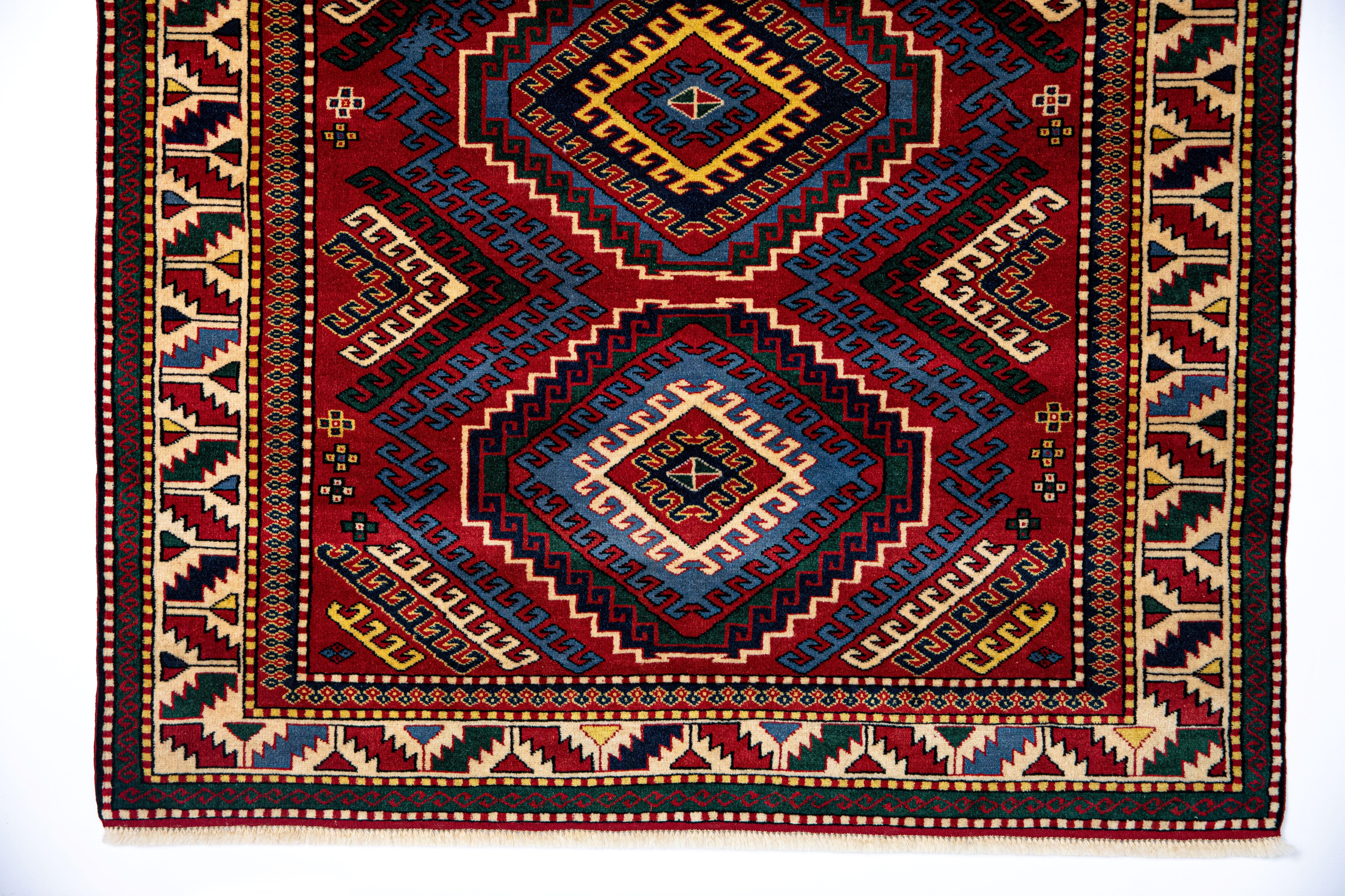 New Caucasian Kazak Handmade Limited Museum Series For Sale 5