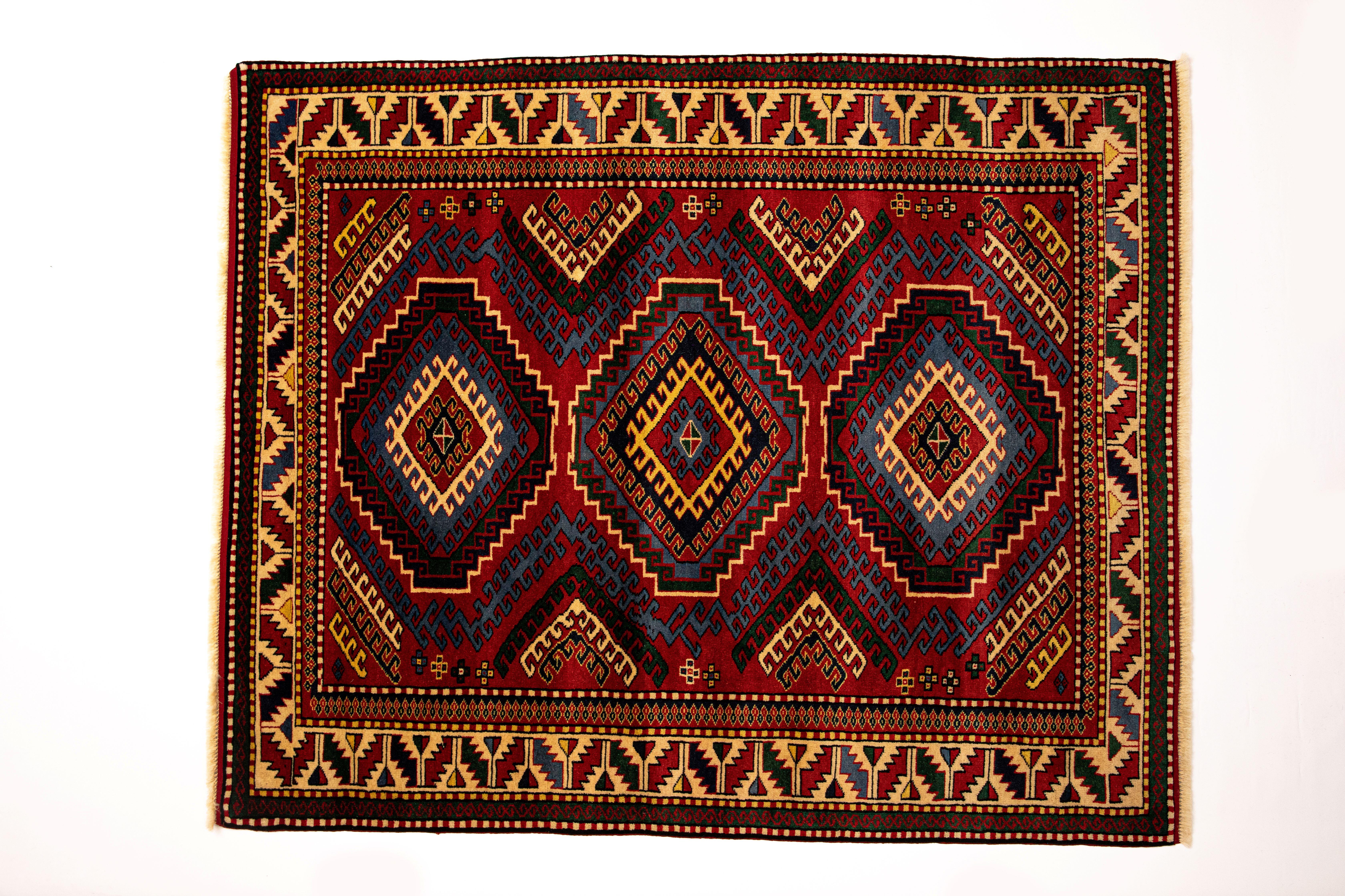 Azerbaijani New Caucasian Kazak Handmade Limited Museum Series For Sale