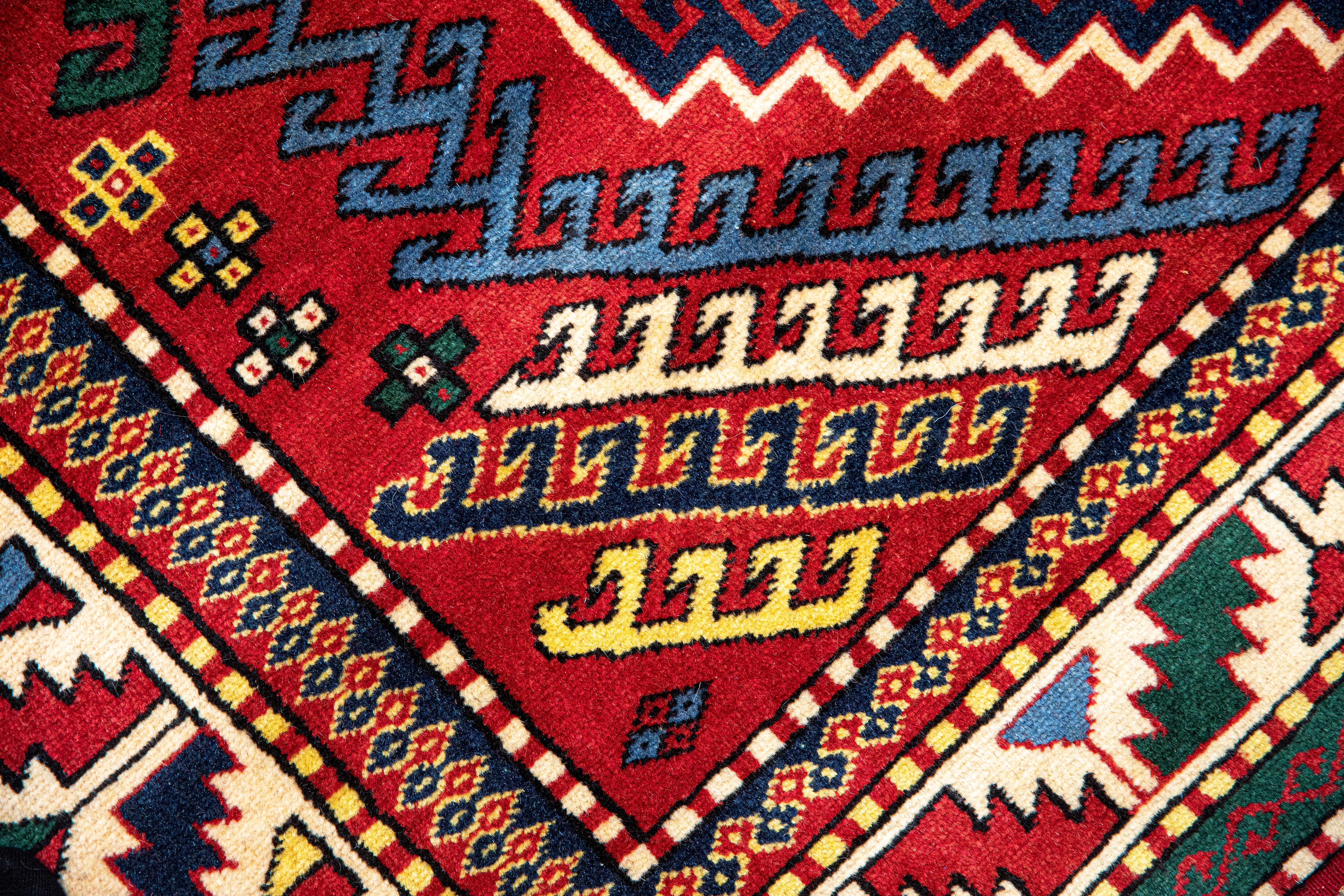 New Caucasian Kazak Handmade Limited Museum Series For Sale 1
