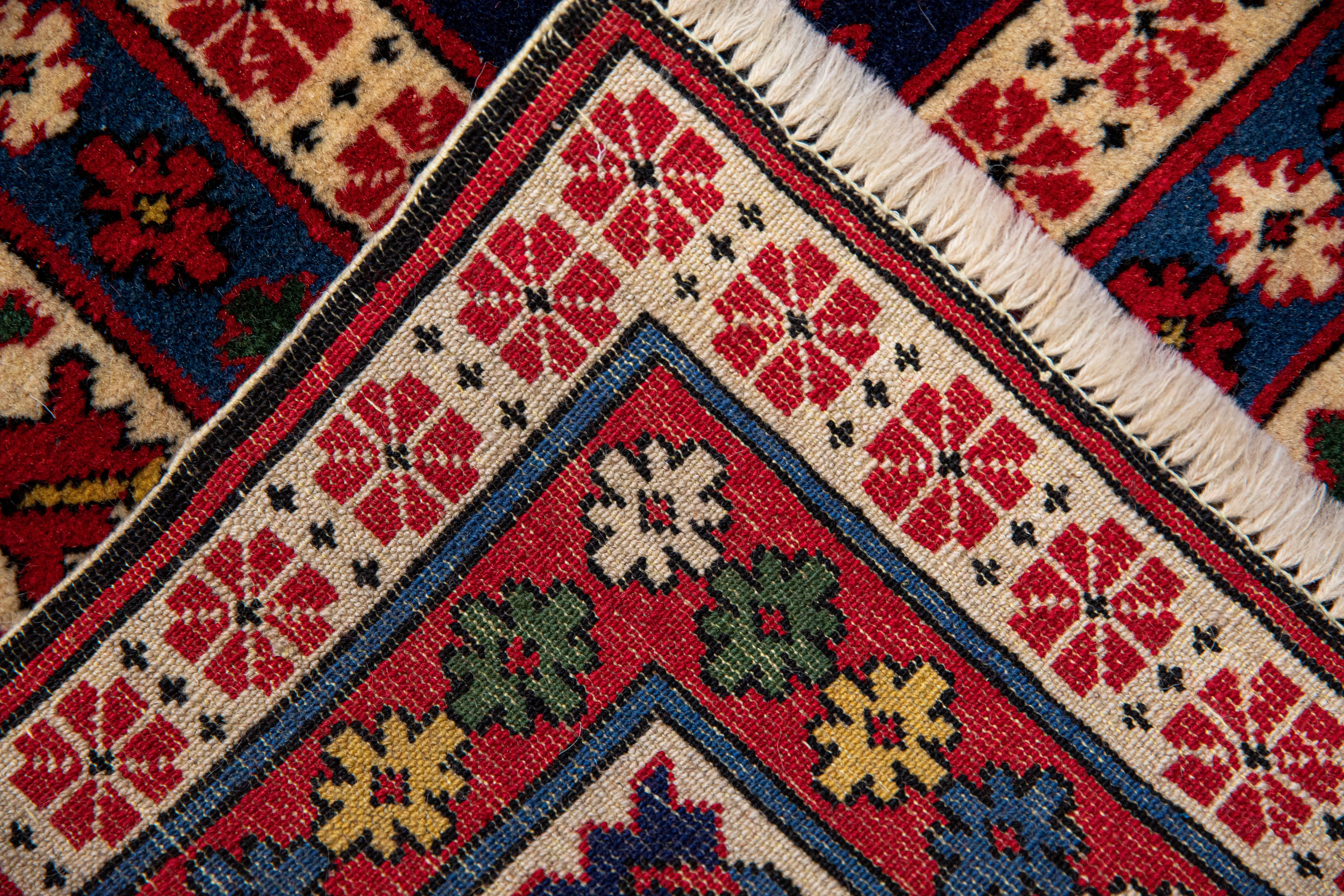 Wool New Caucasian Shirvan, Limited Museum Supervised Edition For Sale