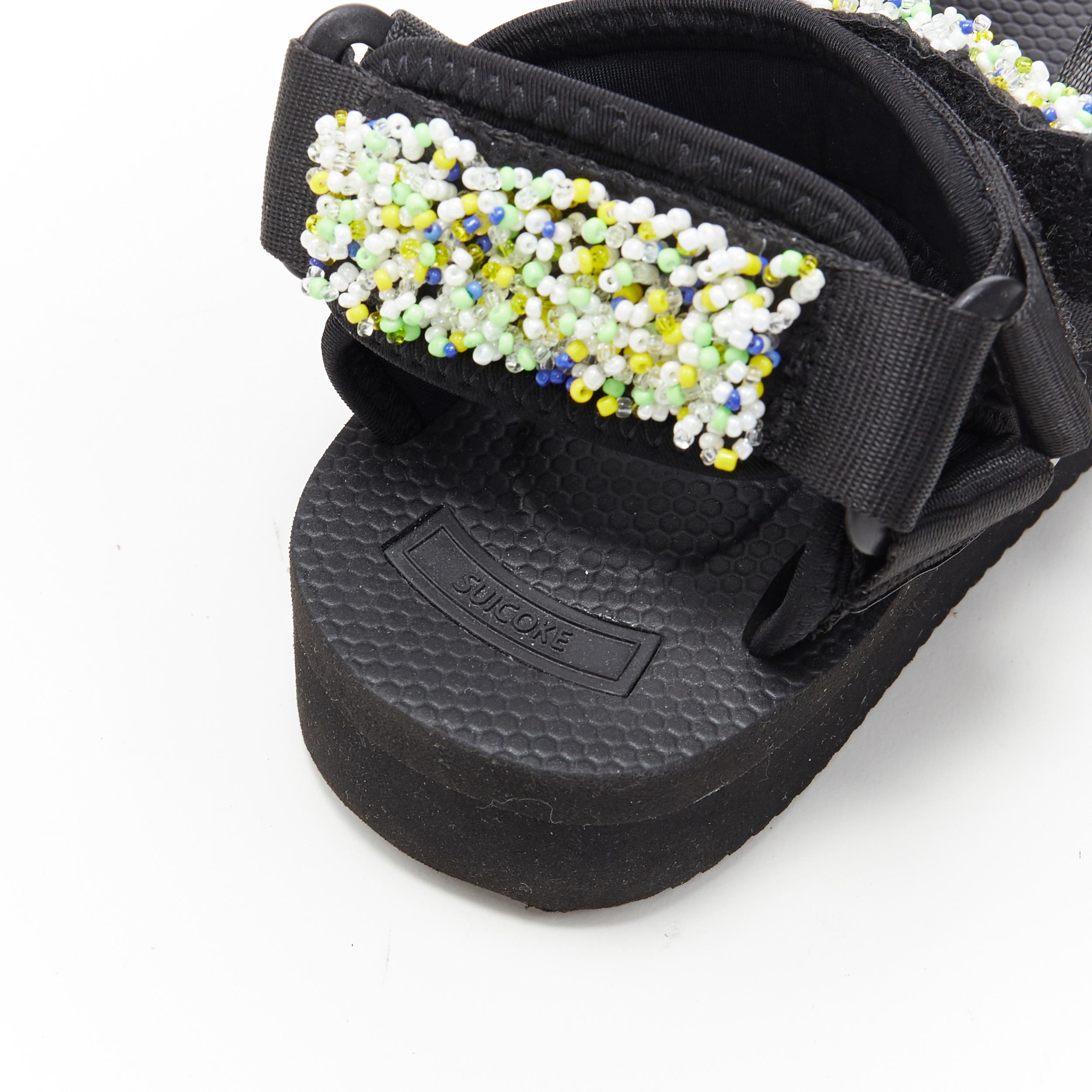 new CECILIE BAHNSEN SUICOKE Maria beaded sports strap vibran sole sandals EU37 2